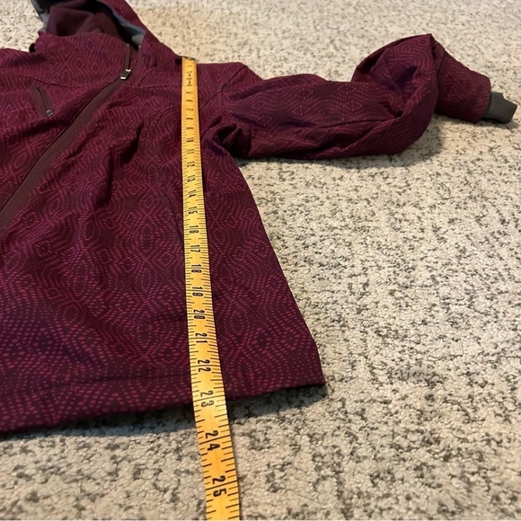 Columbia Plume Purple Side-Zip Fleece Windbreaker Hooded Jacket Size Medium - Picture 14 of 14